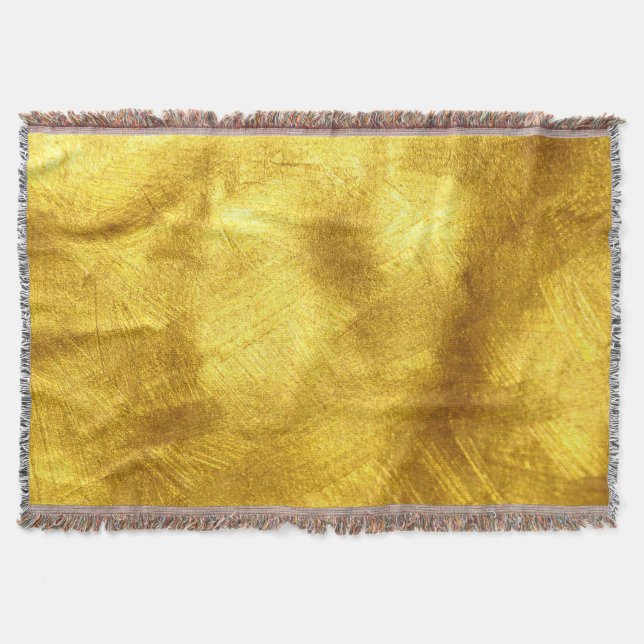 Cobertor Design de Textura do Ouro luxuoso (Frente)