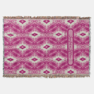 Cobertor Design do Cairo Branco Rosa