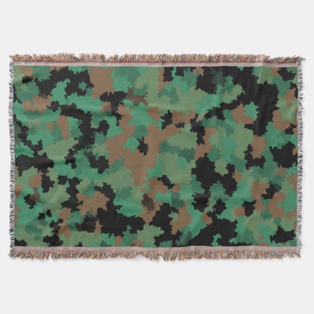 Cobertor Design do Padrão de Camuflagem Selvagem do Exércit (Frente)