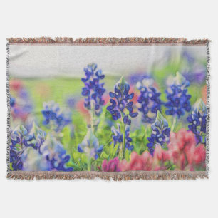 Cobertor Design impressionista do Bluebonnet