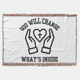 Cobertor Deus vai mudar o que é Dentro