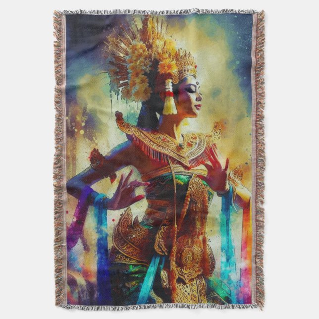 Cobertor Dewi Tari (Deusa da Dança) (Frente Vertical)