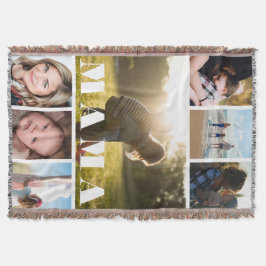 Cobertor Dia de as mães Foto Collage Mama