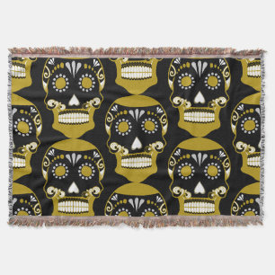 Cobertor Día De Los Muertos Skull Impressão
