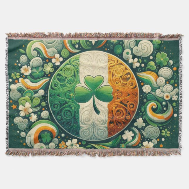 Cobertor Dia de São Patrick/Irlanda/Irlandês (Frente)
