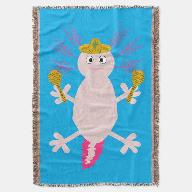 Cobertor Dia do Axolotl Mexicano Morto (Frente Vertical)