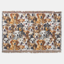 Cobertor Diferentes raças de cães