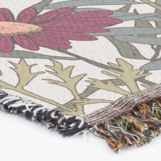 cobertor do impressão de flor botânica para todos