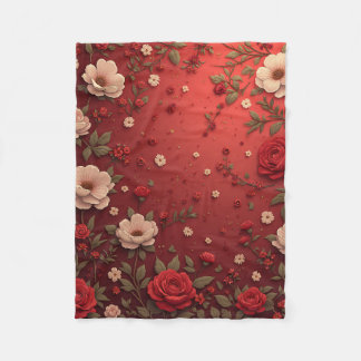 cobertor do joelho do padrão da flor de presente