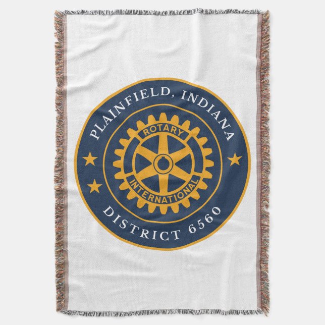 Cobertor do Rotary Club de Plainfield (Frente Vertical)