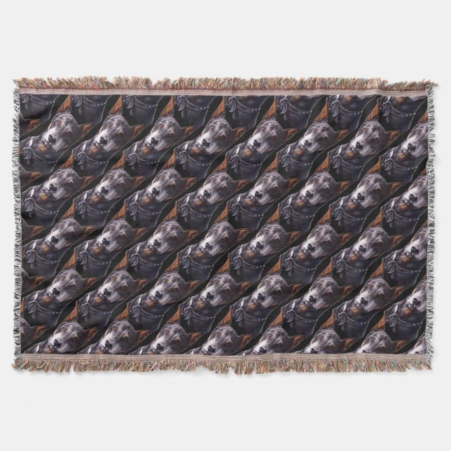Cobertor Doberman Throw Blanket Doberman Pinscher Blanket (Frente)
