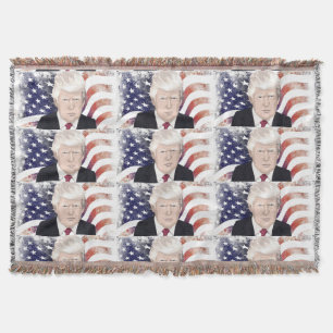 COBERTOR DONALD TRUMP THROW BLANKET