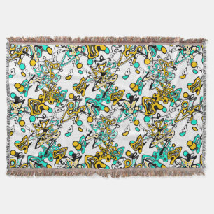 Cobertor Doodle, abstrato, criativo