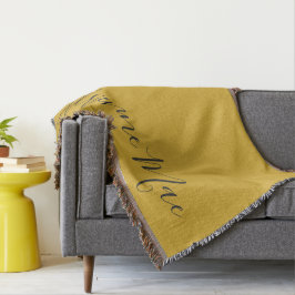 Cobertor Dourada e Cinza personalizadas por chic moderno