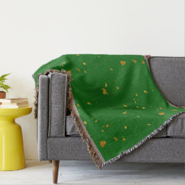 Cobertor Dourados Flakes em Emerald Green