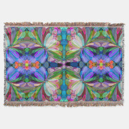 Cobertor Dragonfly Garden Abstrato Floral