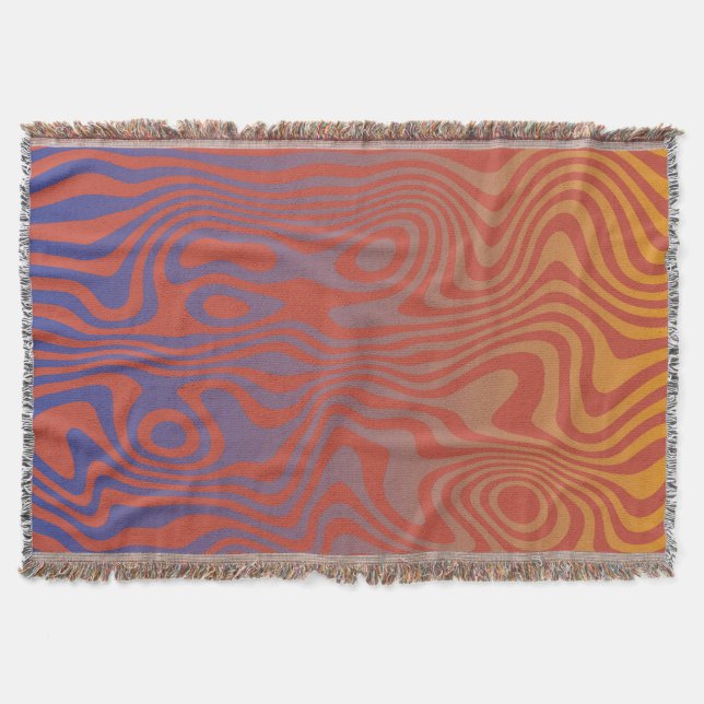 Cobertor Dream Flow l Abstract Trippy Pattern - No. 01 (Frente)