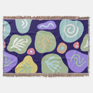 Cobertor Dreamodles - Vibrant Boho Nature Motif Design