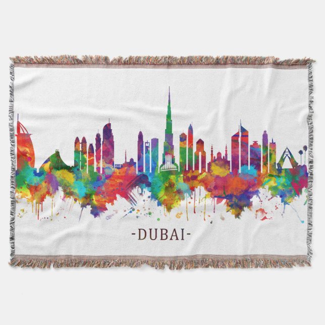 Cobertor Dubai UAE Skyline (Frente)