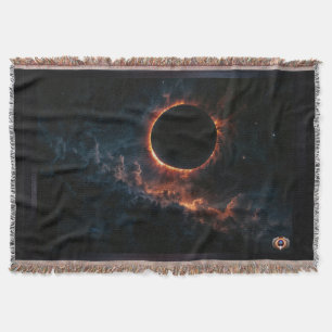 Cobertor Eclipse Solar que inspira Arte IA Awe por Xzendor7