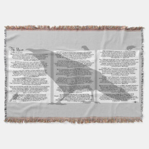 Cobertor Edgar Allan Poe O Raven