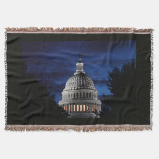 Cobertor Edifício do Capitólio dos Estados Unidos à Noite