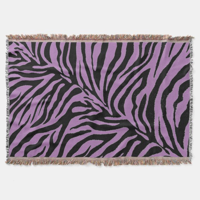 Cobertor Editar Design - Alterar Zebra de Cor de Fundo (Frente)