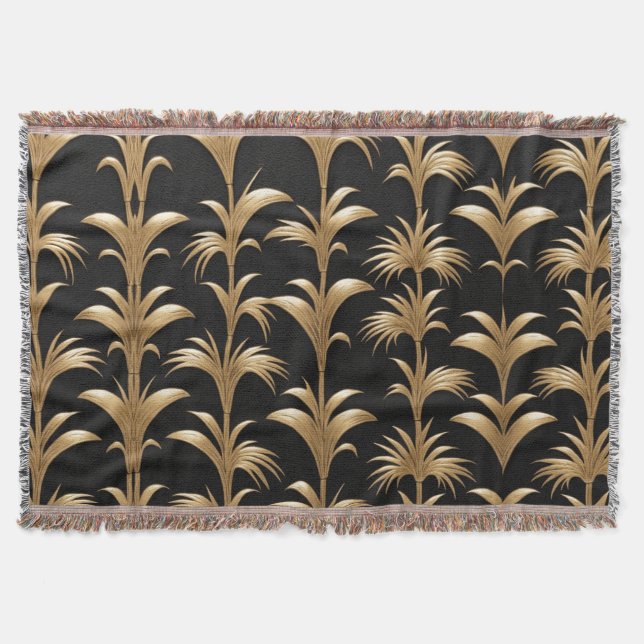 Cobertor Elegância Bamboo ouro (Frente)