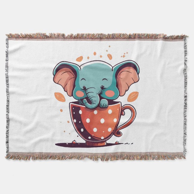 Cobertor Elegância de Elefante (Frente)