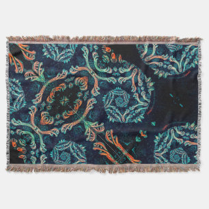 Cobertor elegância fractal escura