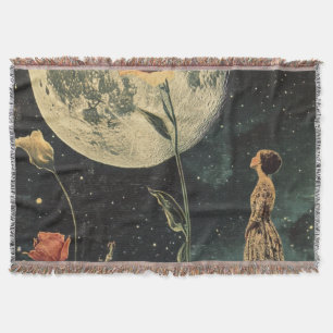 Cobertor Elegância Lua - Mulher com Lua