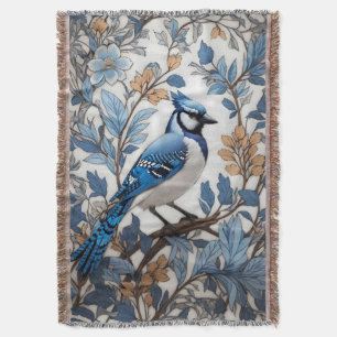 Cobertor Elegante Blue Jay William Morris Inspirou