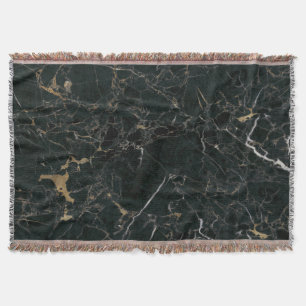 Cobertor Elegante mármore negro: fundo texturizado