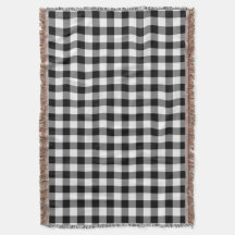Elegante padrão de xadrez gingham preto e branco