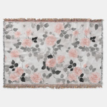Elegante Rosas Cor-de-Rosa Florais Vintage Shabby 