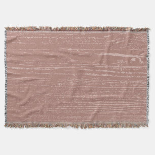 Cobertor Elegante Rosy Brown Wood Grain