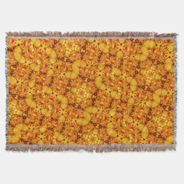 Cobertor Elegante Tulipa Monsella Bicolor Vermelho Dourado