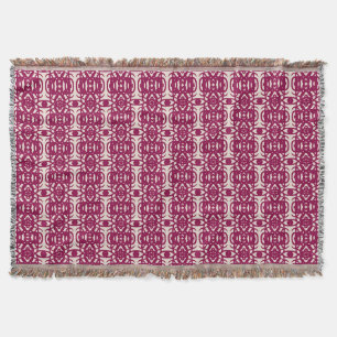 Cobertor Elegante vermelho burgundy e bege Tao
