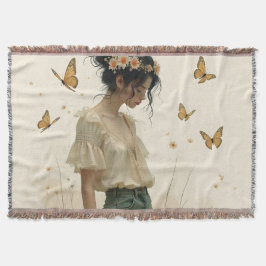 Cobertor Eleição gentil em uma dança de borboleta