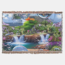 Cobertor Em que mundo maravilhoso eu vivo