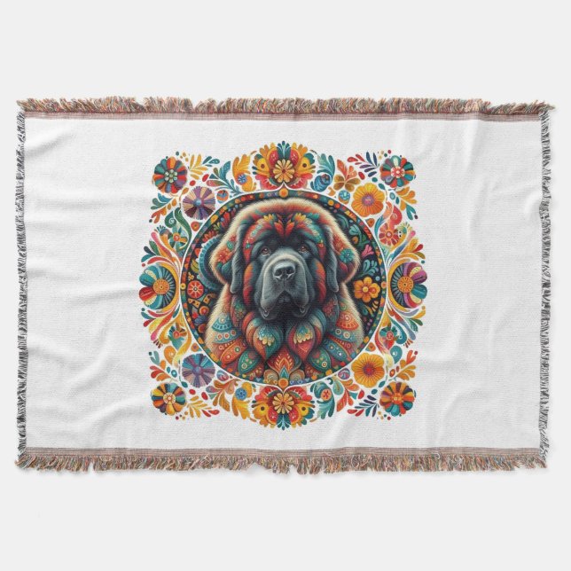 Cobertor emblema boho de terra nova (Frente)