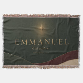 Cobertor EMMANUEL | Mateus 1:23 Cristão