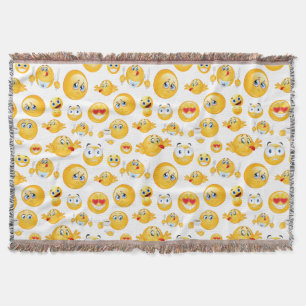 Cobertor Emoji Pattern