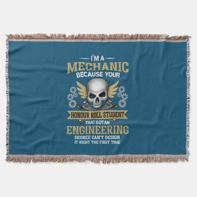 Cobertor Engenheiro Eu Sou Uma Engenharia Mecânica (Frente)