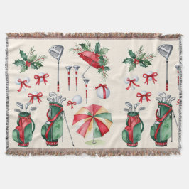 Cobertor Equipamento de golfe decoração de Natal para golfi