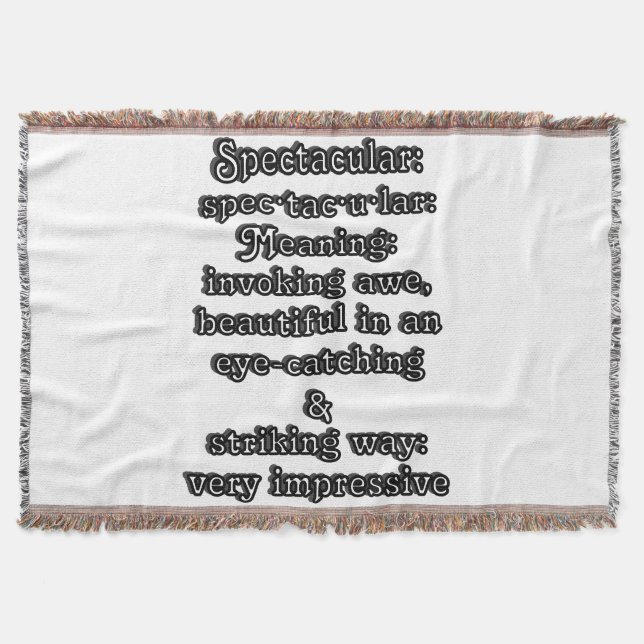 Cobertor Espetacular: ・ de definição tac ・ u lar ・ (Frente)