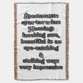 Cobertor Espetacular: ・ de definição tac ・ u lar ・