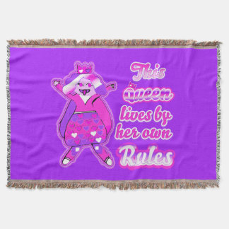 Cobertor Esta rainha vive de acordo com as suas próprias re