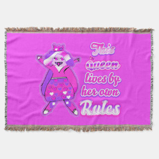 Cobertor Esta rainha vive de acordo com as suas próprias re