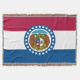 Cobertor Estado do Missouri Flag Impressão Patriotic